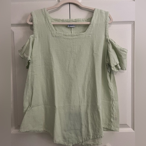 OH MY GAUZE! Preowned Dana Blouse Size 3 Celery - Picture 1 of 1